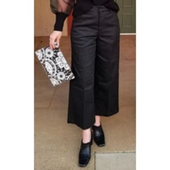 Dear John Women's 32 Audrey Super High Rise Cropped Wide Leg Pants - Picture 15 of 15